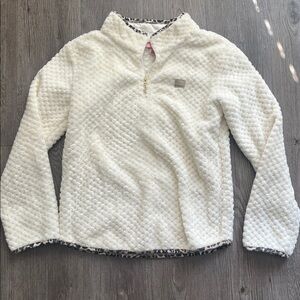 Juicy Couture | Cream Quilted Jacket with Leopard Accents